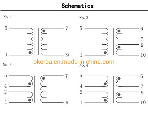 Shenzhen Okerda Tech 50 60Hz Ei30 Encapsulated Sealed Electronic Transformer