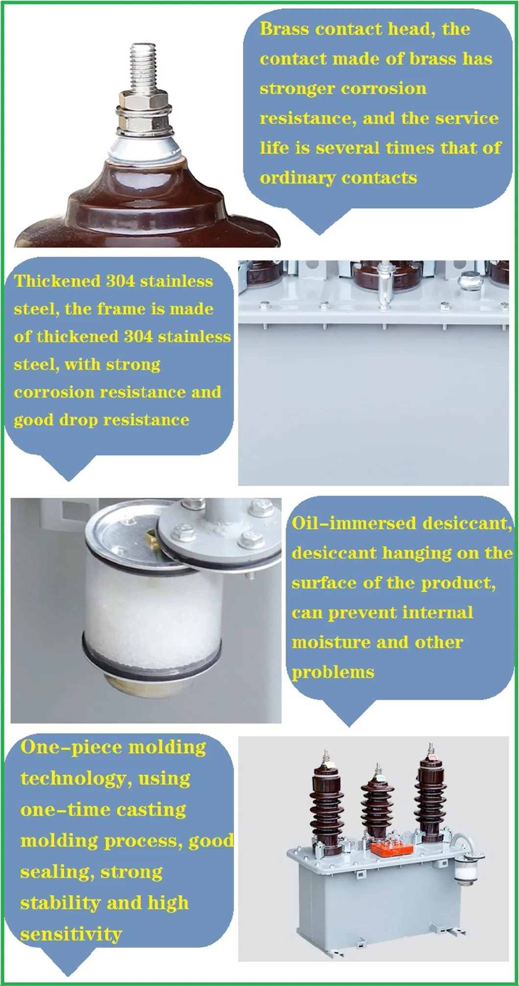 Jls 3/6/10kv 5A Outdoor Oil-Immersed High-Voltage Power Metering Box Three-Phase Three-Wire Combined Instrument Transformer