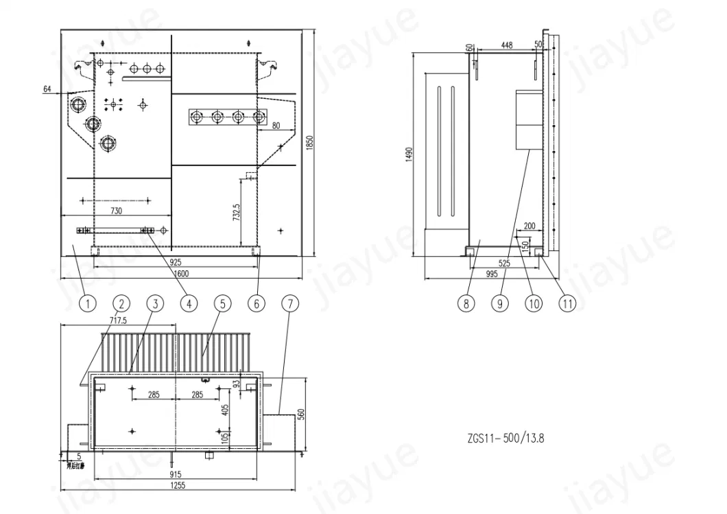 American Outdoor Substation Three Phase Transformer Price Installation Transformer 11kv Pedestal Type