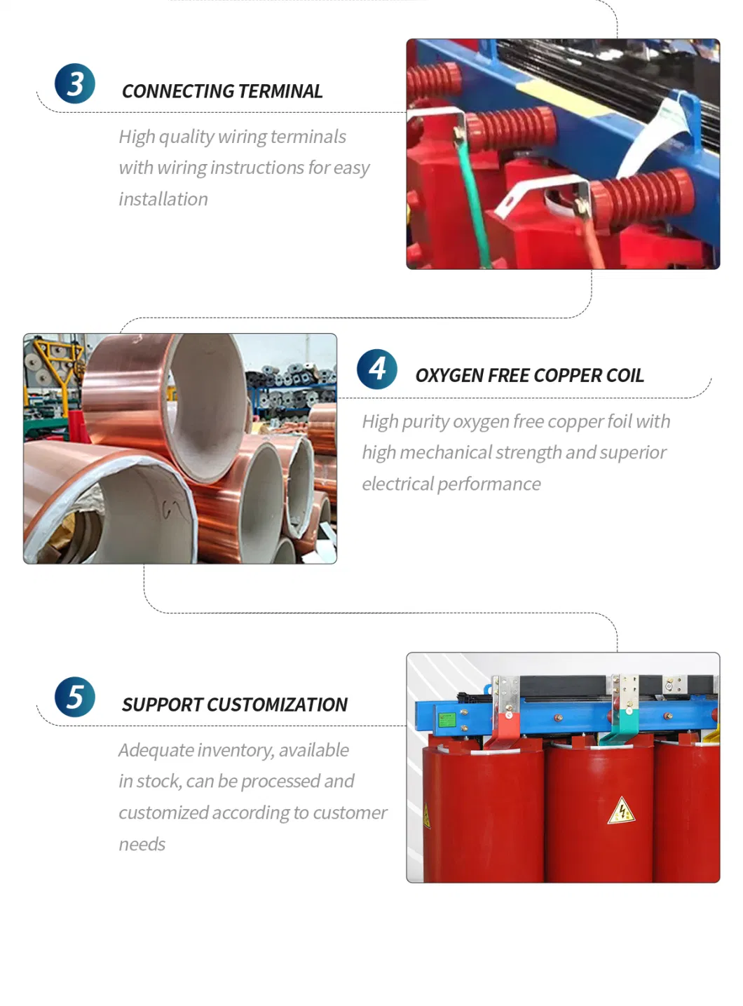 Scbh15 (160-1600kVA) Amorphous Alloy Dry-Type Transformer