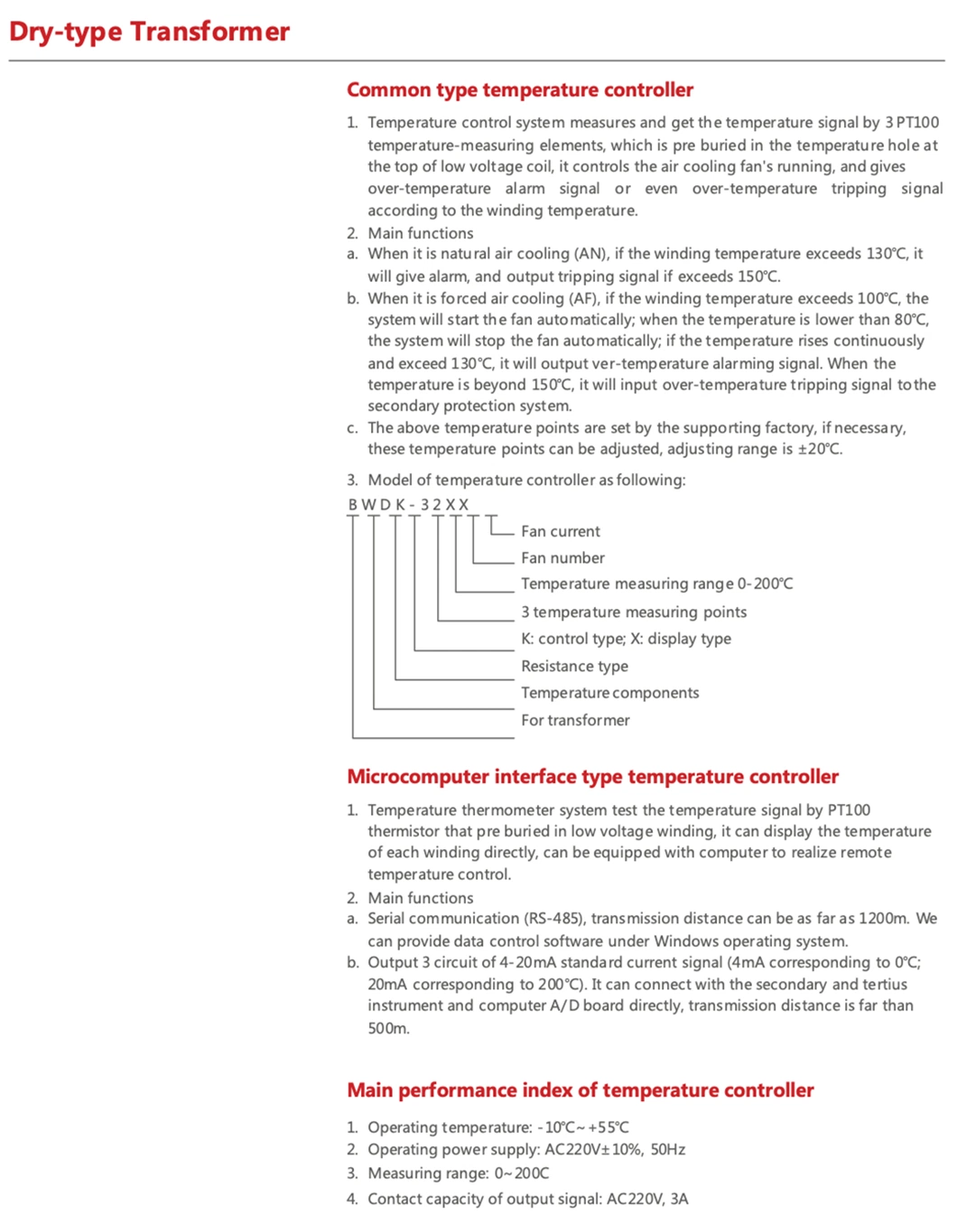 Customized Dry-Type High Voltage Dry Type kVA Power Transformer with ISO9001