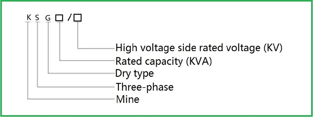 Ksg 2.5-50kVA 24-1440V Low-Voltage Three-Phase Explosion-Proof Dry-Type Transformer for Mine Lighting