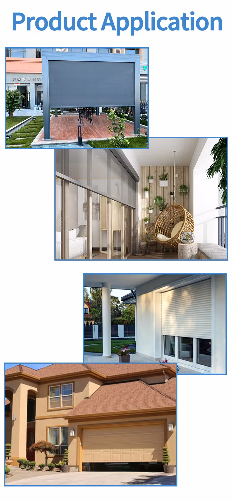 Industrial Automatic Curtain High Speed Roll-up Door with Transparent Window