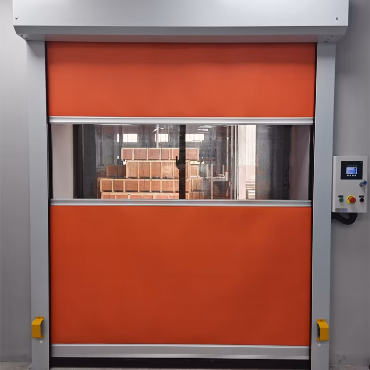 PVC Material High Speed Roll up Garage Interior Fast Roller Shutter Door