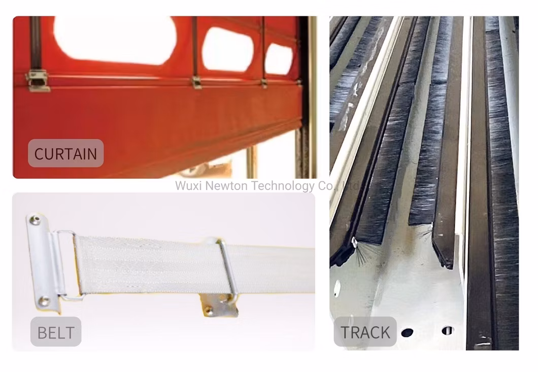 Warehouse Exterior Industrial Rapid PVC Vertical Lift Fast Stacking Door