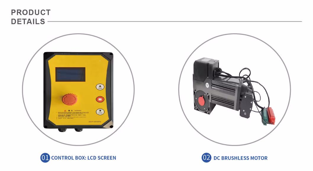Exterior Finger Protection Auto Control Overhead Automatic Rolling up Roll-up Metal Commercial Industrial Sectional Garage Door
