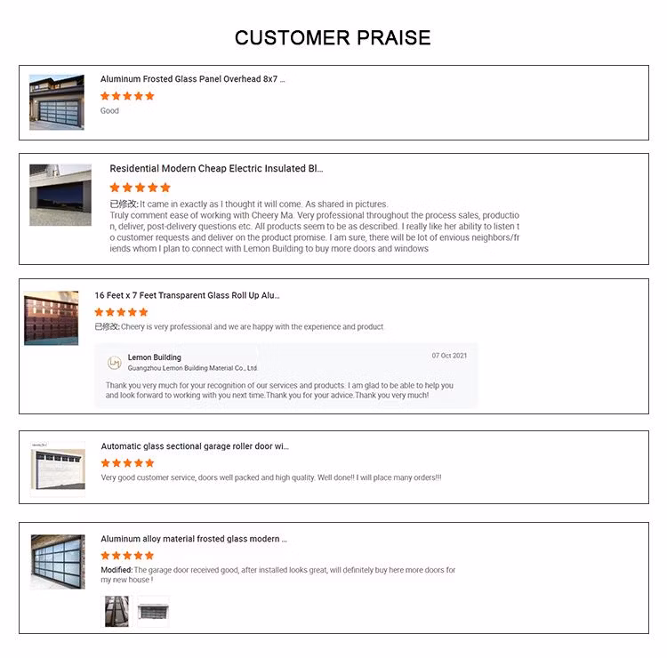 Industrial Door Manufacturer High Quality Automated Sectional Garage Doors Garage Lift up Overhead Doors