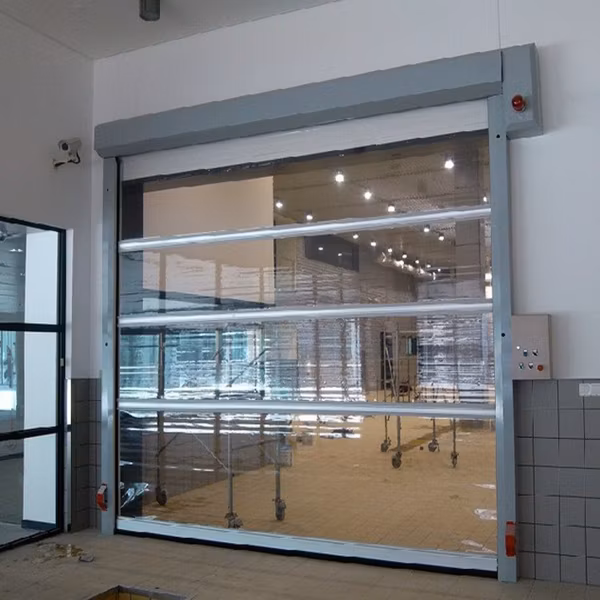 Industrial PVC High Speed Rolling Shutter Doors, Automatic Fast Quick Door (HF-1041)