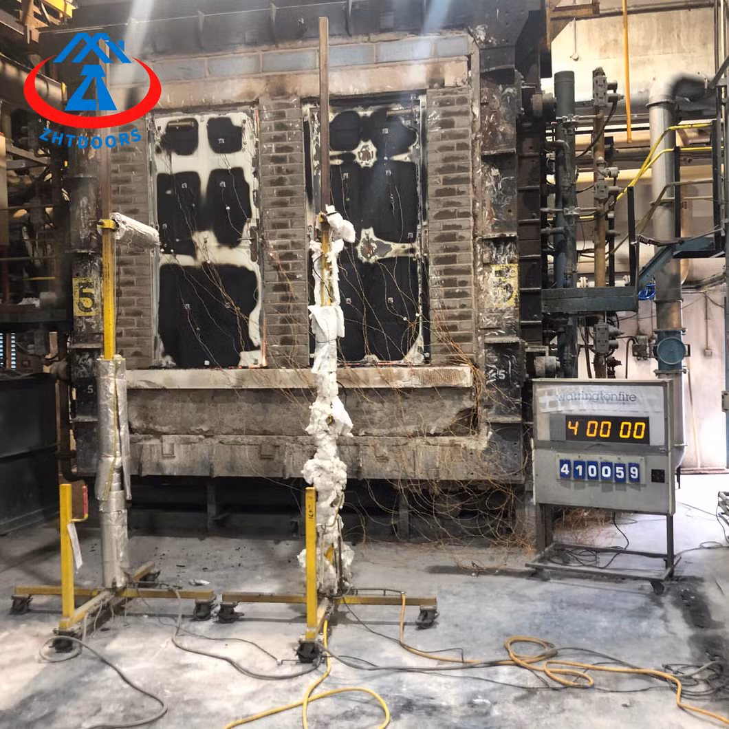 BS Certificated Zhtdoors Residence Exterior Industrial Fire Prevention Modern Wooden Fire Block Doors Wooden