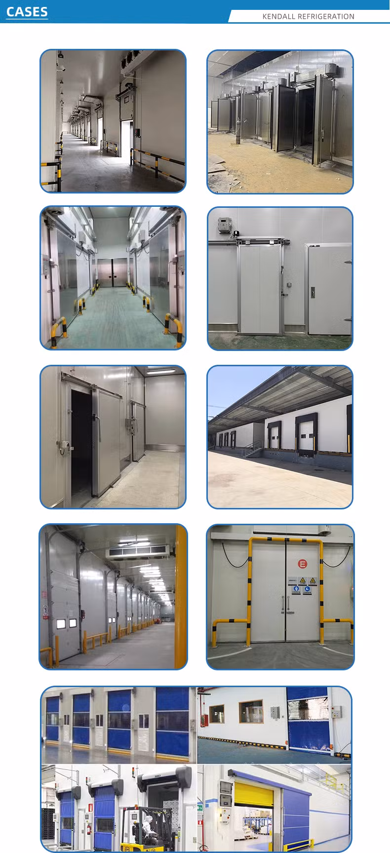 Freezer Cold Room Storage High Speed Door Automatic Insulation PVC Rapid Door
