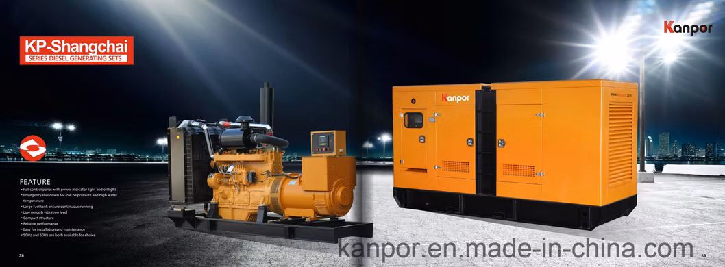 Factory Direct Sale Diesel Electric Generator, Shangchai Genset 600kw/750kVA 80kVA-825kVA