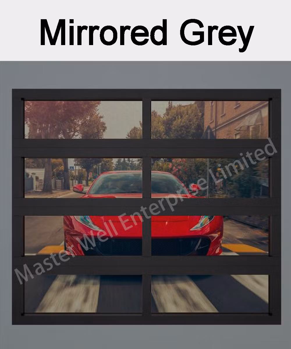 Cheap Custom Commercial Modern Residential Industrial Customized Aluminum Automatic Sectional Overhead Transparent Frosted Full View 16X7 Glass Garage Doors