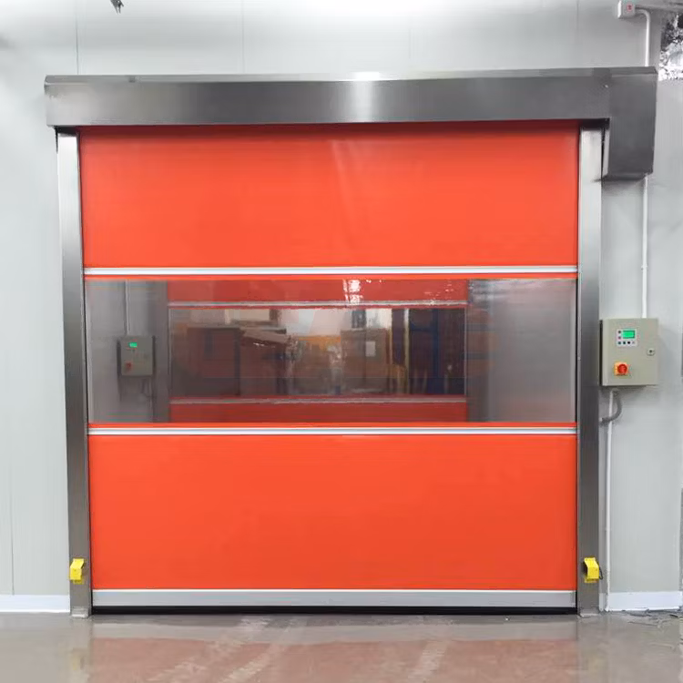Factory Vertical Sound Insulation Electric Dock Door Industrial Rapid Roll-up Door