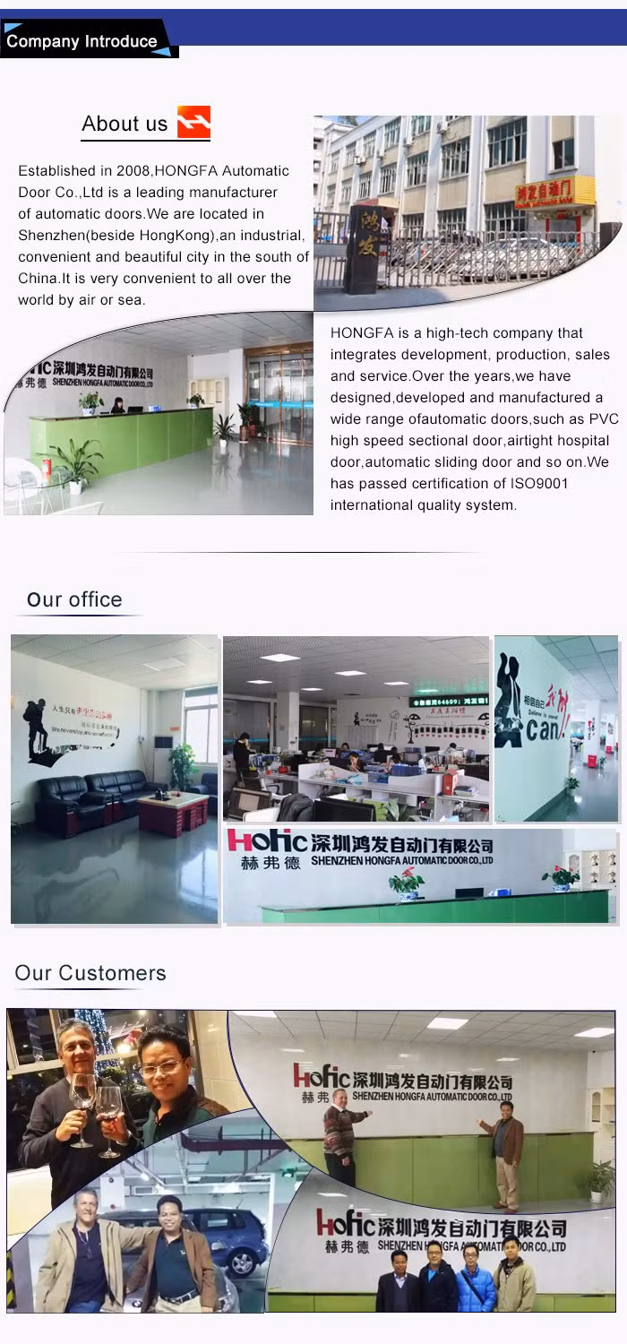 Industrial PVC High Speed Rolling Shutter Doors, Automatic Fast Quick Door (HF-1041)