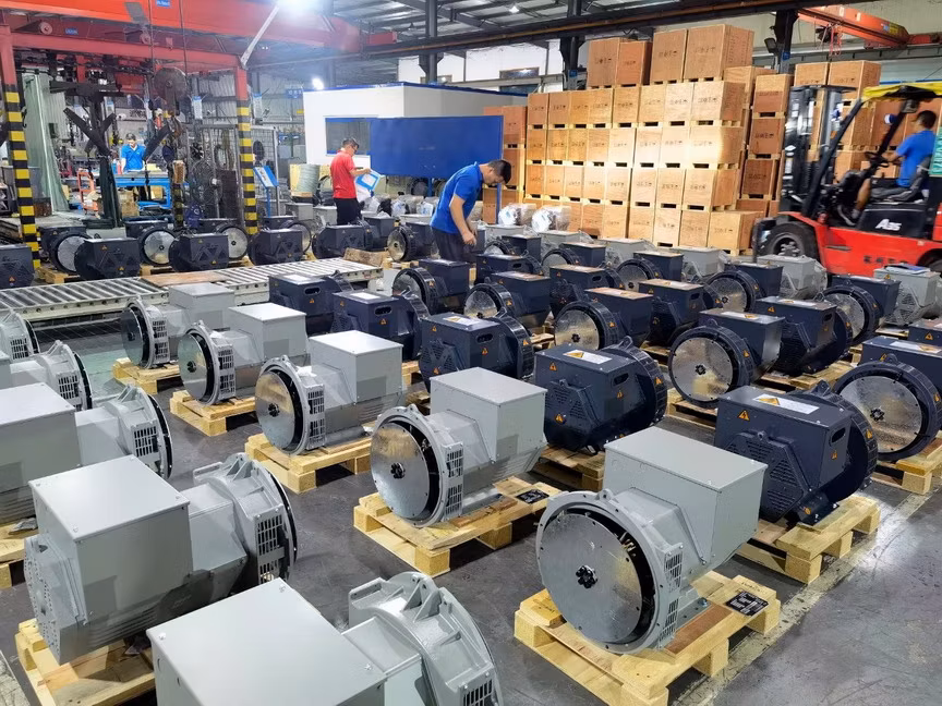 100% Copper Brushless Alternator 40kw 50kVA Marathon AC 3 Phase Synchronous Alternator with AVR Diesel Generator Head Price