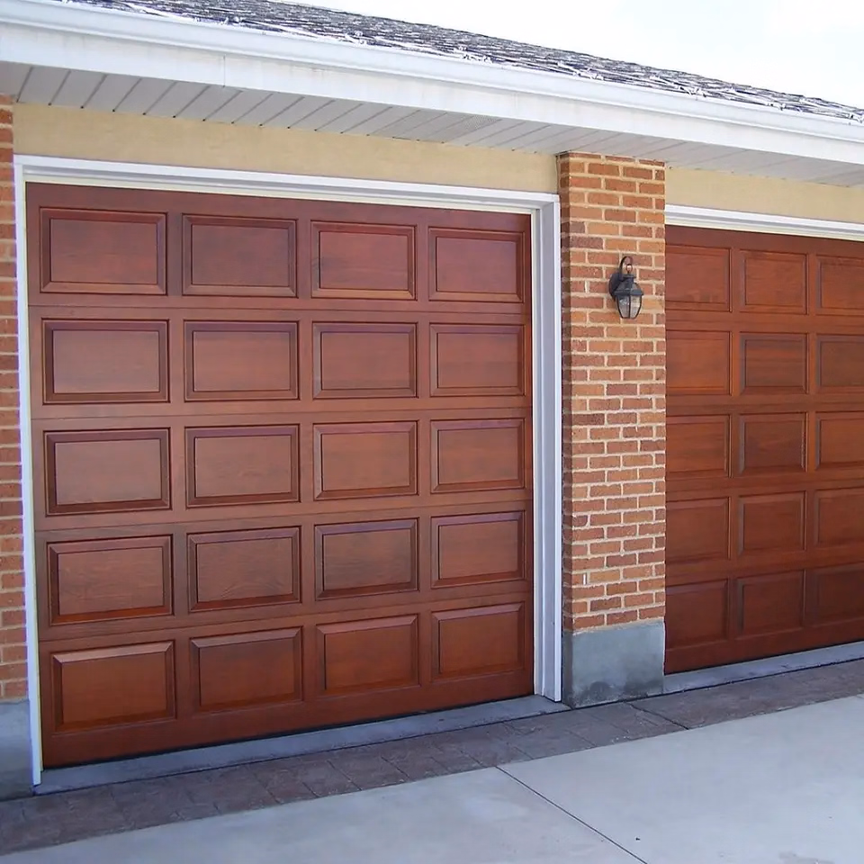 Cbmmart Homes Clear Glass Stainless Steel Industrial Overhead Garage Door