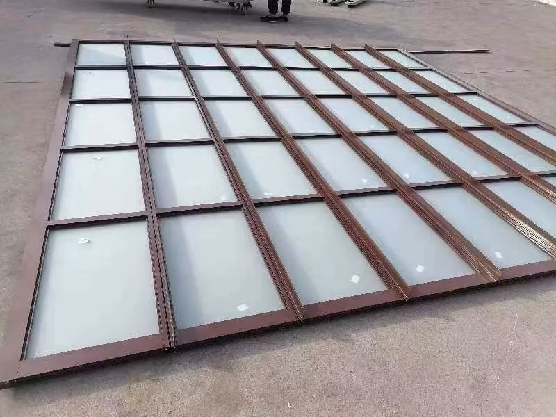 Automatic Industrial Price Aluminum Glass Garage Door for Residential Commercial
