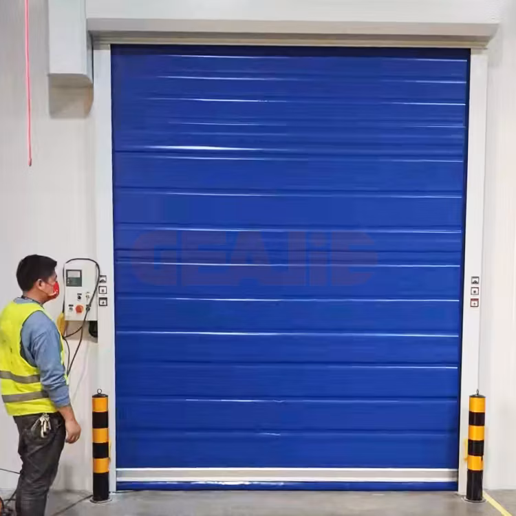 Factory Automatic Insulation PVC High Speed Rolling Cold Storage Door