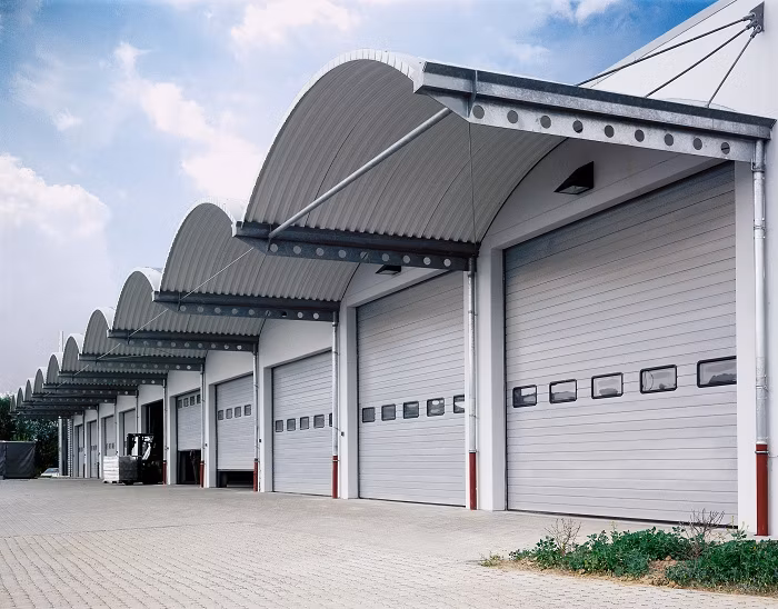 PU Foam Security Commercial Industrial Sectional Steel Doors