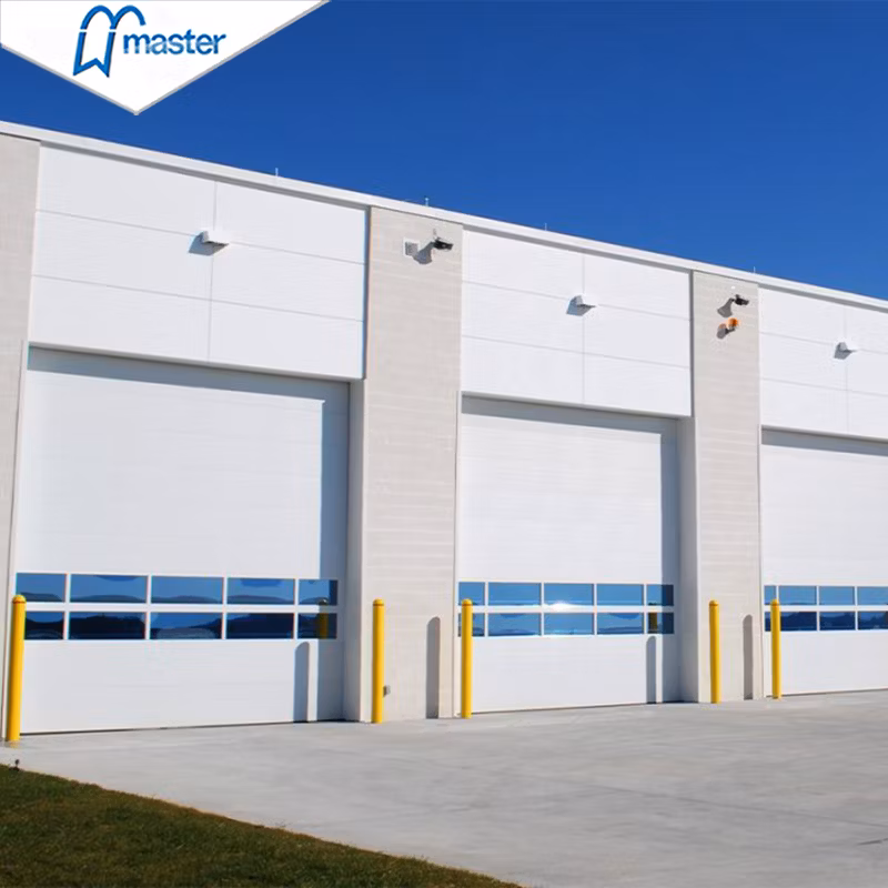 Commercial Automatic Overhead Steel Insulated Vertical Lift Metal Sectional Industrial Doors