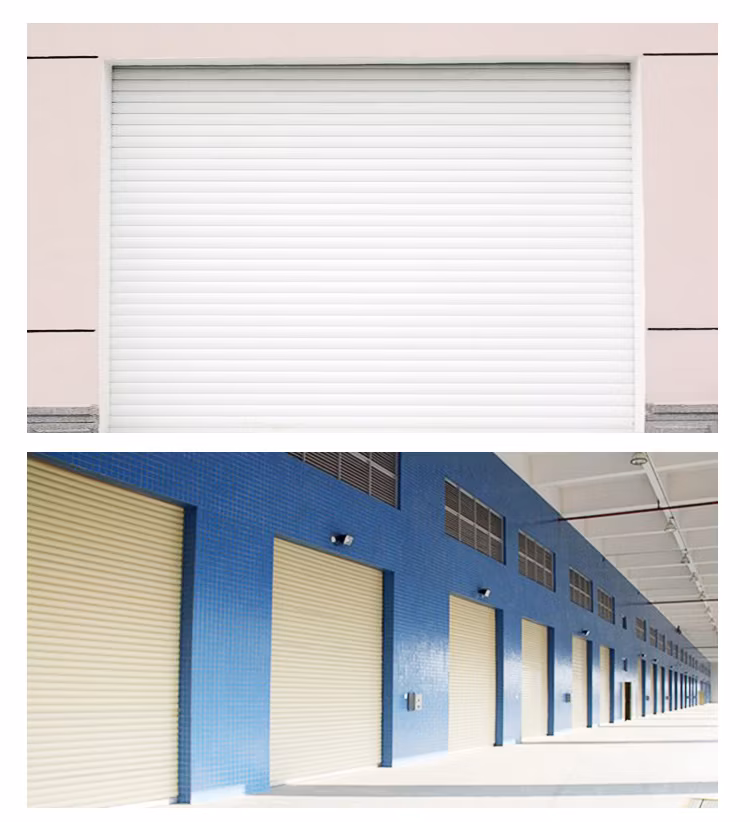 Industrial Automatic Motorized Rolling Aluminum Alloy Roll up Overhead Roller Shutter Garage Door for Warehouse