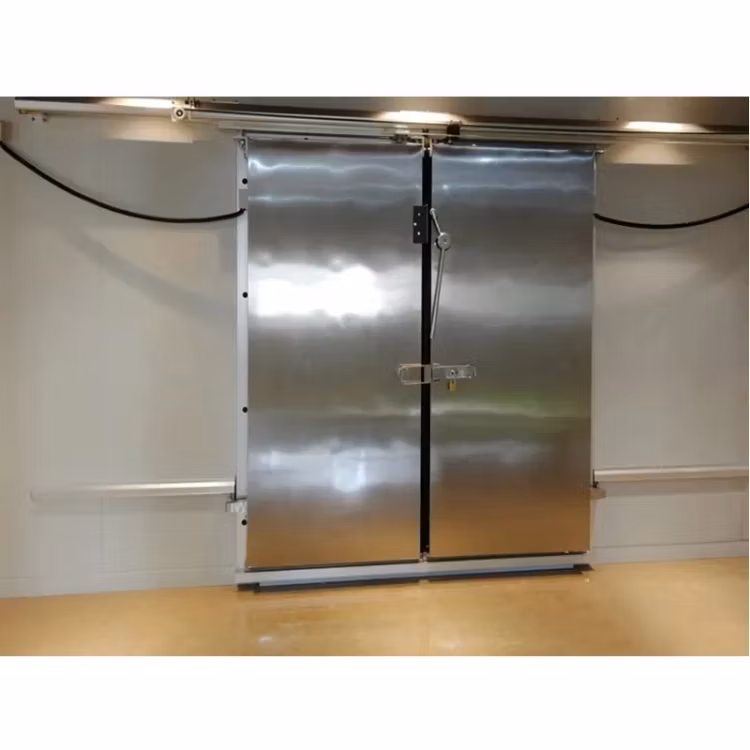 Automatic Storage PVC Fabric Roll up Fast High Speed Cold Room Door for Frozen Rolling Shutter Door Insulation Freezer Room