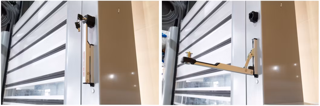 Industrial Automatic Spiral Aluminum Metal Thermal Insulated High Speed Performance Fast Action Rapid Rise Overhead Roll up or Roller Shutter Door for Warehouse
