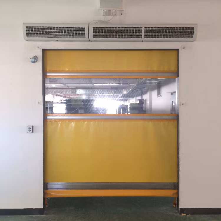 Fast Sliding Automatic Industrial Freezer High Speed Roller up Door