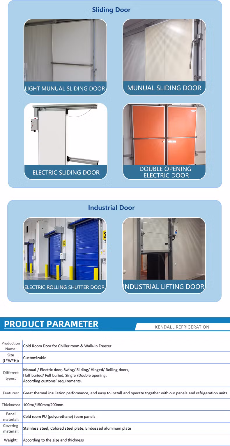 Freezer Cold Room Storage High Speed Door Automatic Insulation PVC Rapid Door