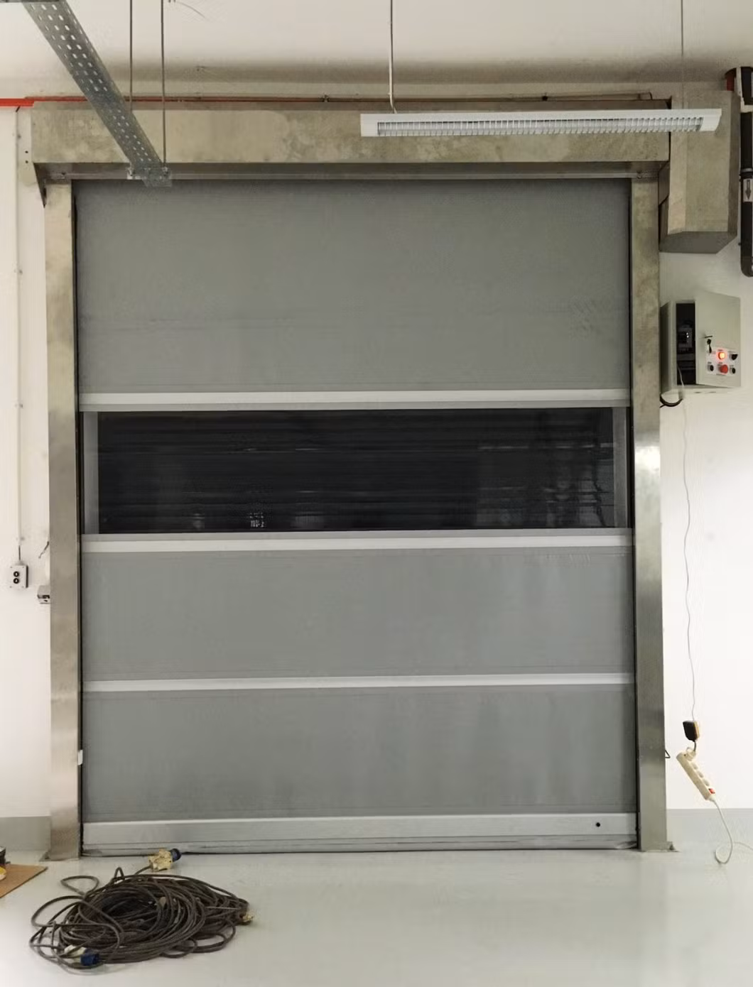Roll up Shutter Industrial Pull Cord Rapid Action PVC High Speed Door