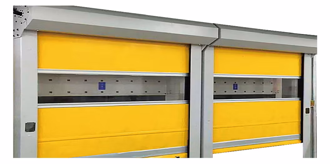 Industrial Automatic Rapid Quick Action Roller Shutter Fabric PVC High Speed Rapid Fast Rolling Doors