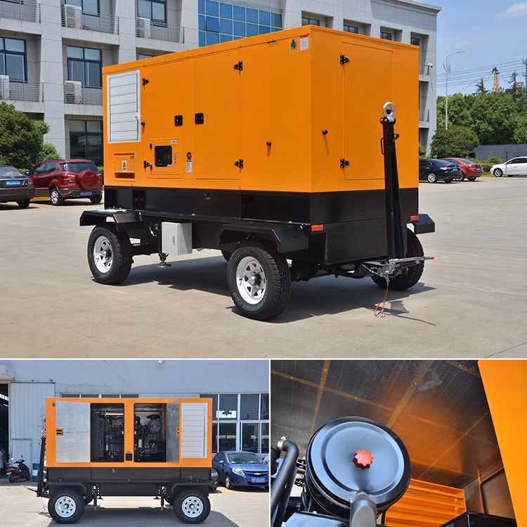 Hot Sale 10kw 16kw 30kw 50kw 60kw 80kw Mobile Trailer Type Generators Factory Directly Prices