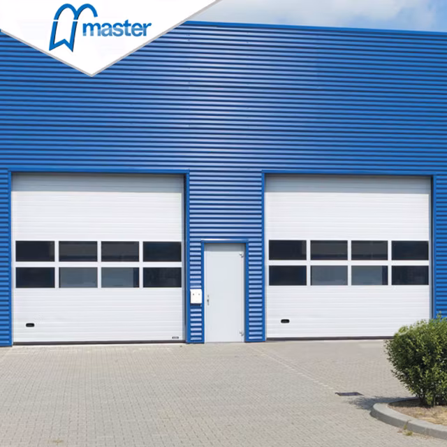 Master Well Electrical Commercial Automatic Steel Thermal Insulated High Lifting Warehouse Garage Sectional Overhead High Speed Sliding Dock Industrial Doors