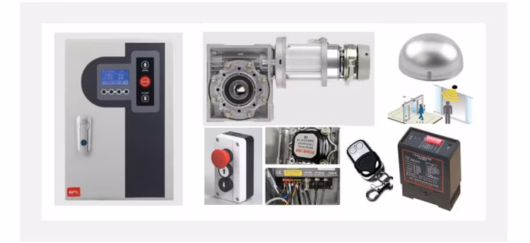 Clean Room Automatic PVC Fabric Interior GMP Zipper Type Airtight Self Recovery Reset Repairing High Speed Roll up Rapid Roller Shutter Fast Quick Acting Door