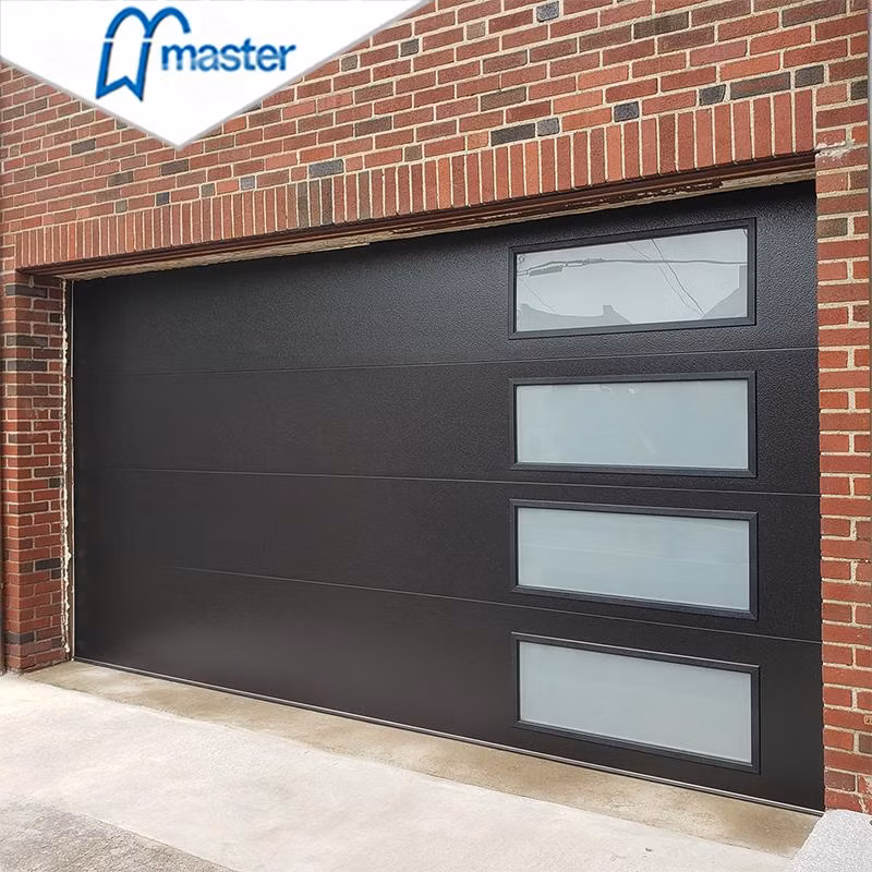 Master Well Factory Wholesale Commercial Residential Sandwich Panel PU Foam Insulation Automatic Electric Overhead Sectional Steel Garage Doors