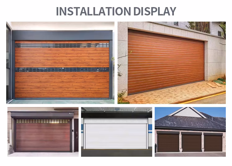 Industrial Security Insulated House Garage Door Modern Aluminium Automatic Roller Shutter Door