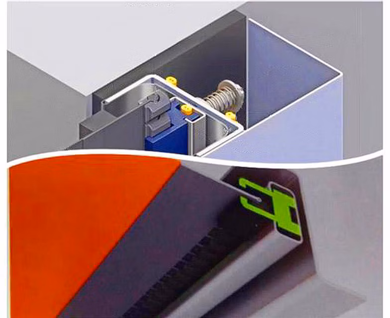 Industrial Automatic PVC Fabric Zipper Airtight Rapid Roller Shutter Loading Area Bay Dock Doors
