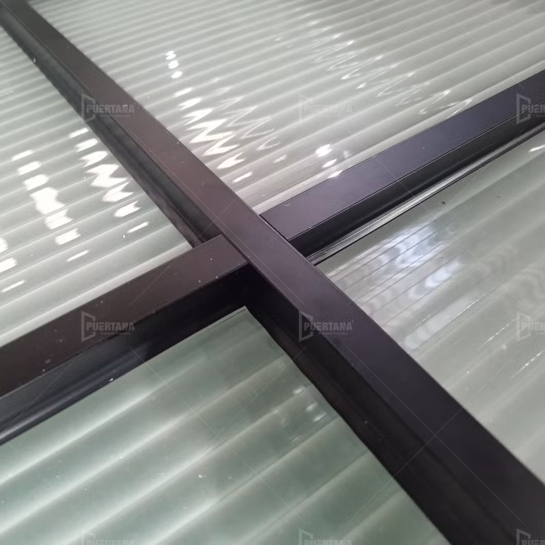 Modern Apartment House Internal Black Industrial Studio Clear Glass Door Aluminium Double Interior Metal French Glass Doors