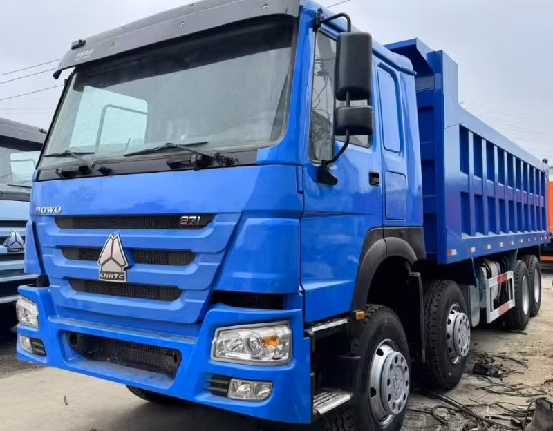 HOWO 8X4 Dump Truck 371 Horsepower National III Is Equipped with Advanced Air Brake System to Ensure Braking Safety Under High Speed and Heavy Load Conditions