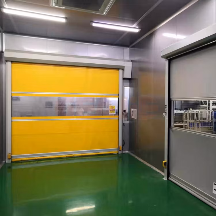 PVC Material High Speed Roll up Garage Interior Fast Roller Shutter Door