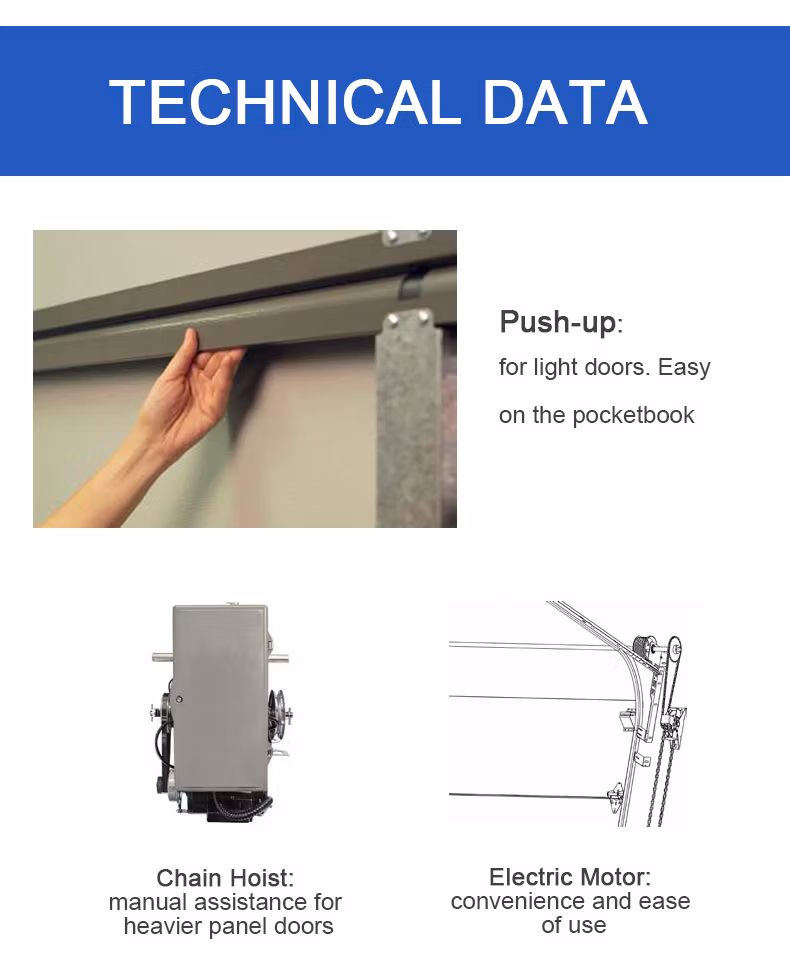 Aluminum Alloy Industrial Transparent Glass Perspective Automatic Garage Door