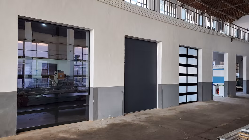 Master Well Factory Wholesale Commercial Residential Sandwich Panel PU Foam Insulation Automatic Electric Overhead Sectional Steel Garage Doors