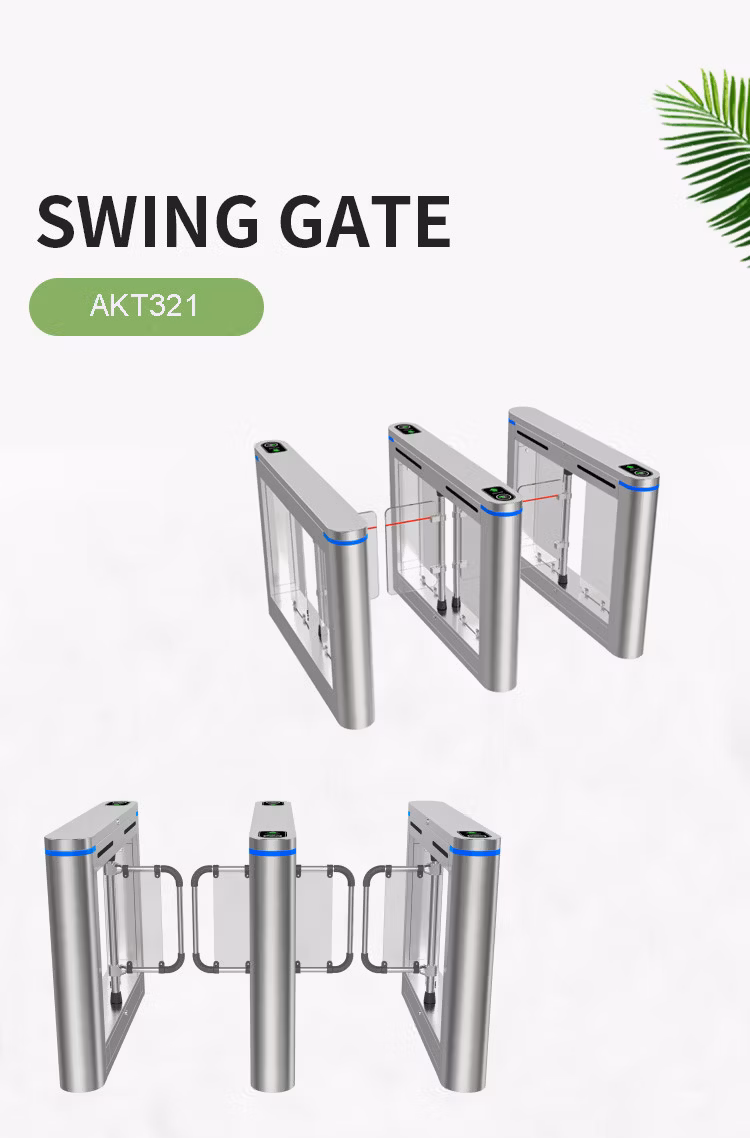 Barrier Swing Turnstile Gate for Traffic Control Barrier Gate Door Access Control System Flap Turnstile High Speed Swing Barrier