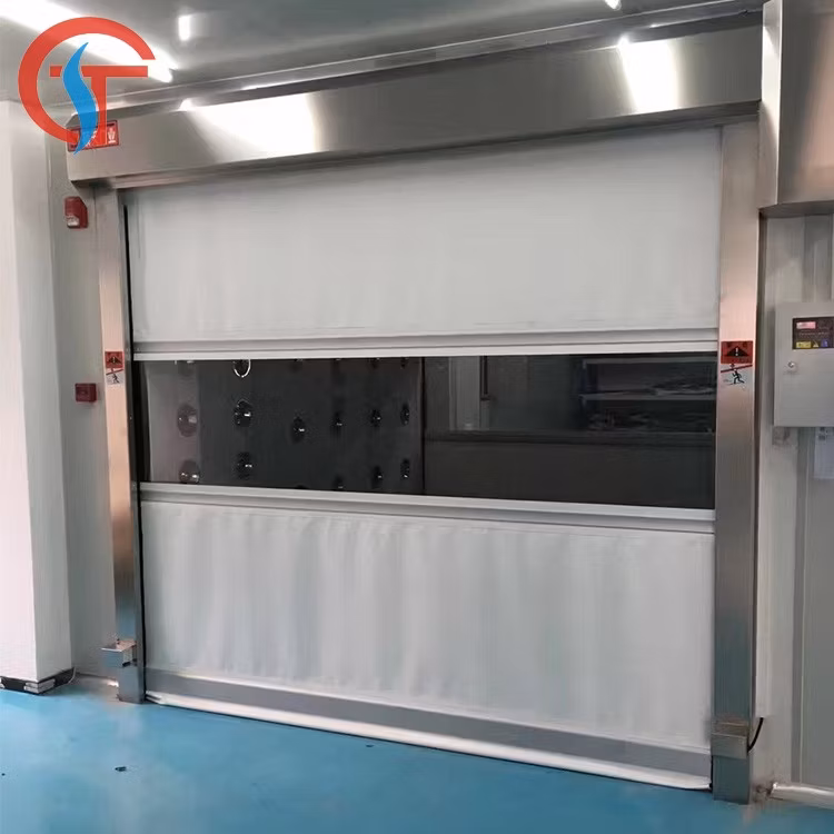 Auto Industrial PVC High Speed Sheet Shutter Door/Fast Roller Shutter Door (ST-001)