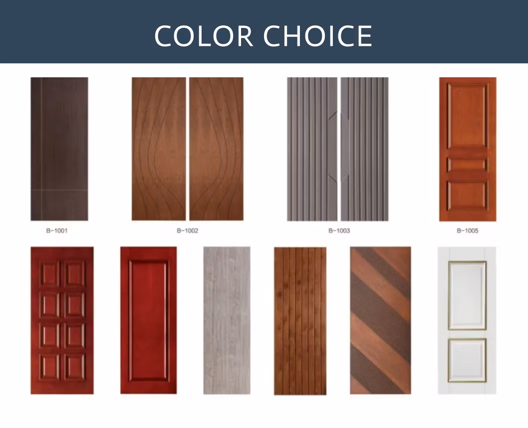China Hot Sale Modern Design Fashion Exterior Outside Garage Door Metal Steel Door New Design for Home