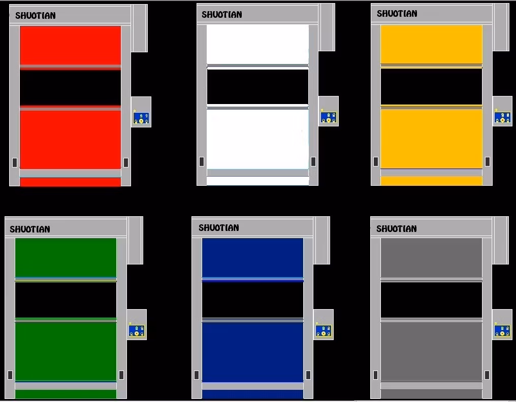 Industrial PVC Rapid Roll Door/Fast Automatic Rolling Shutter Door (ST-001)