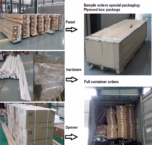 Commercial Insulated Steel Foam Automatic Garage Door