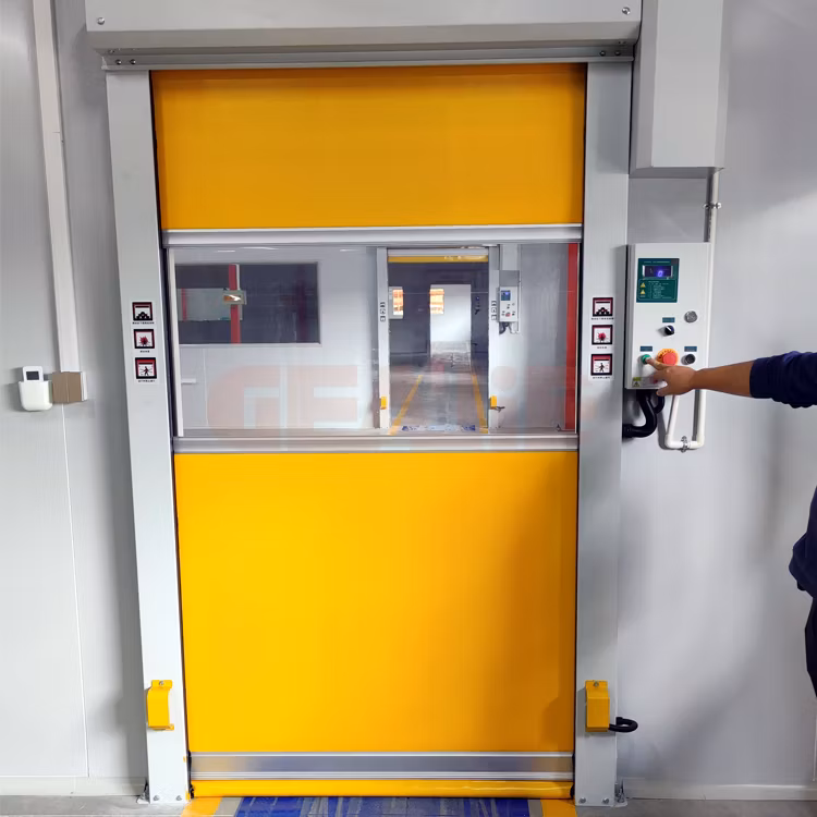 Factory Vertical Sound Insulation Electric Dock Door Industrial Rapid Roll-up Door