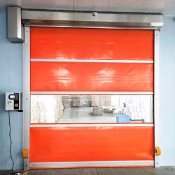Porta a rullo ad alta velocità in PVC con protezione di sicurezza e azione rapida