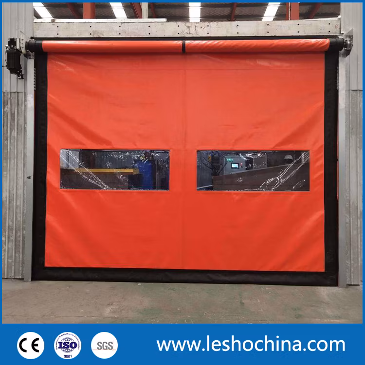 Tenda in tessuto PVC con riparazione automatica, porta avvolgibile a rapido azionamento per magazzino industriale